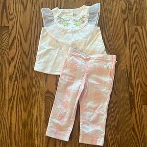 Janie and Jack two piece, summer outfit, toddler 2,